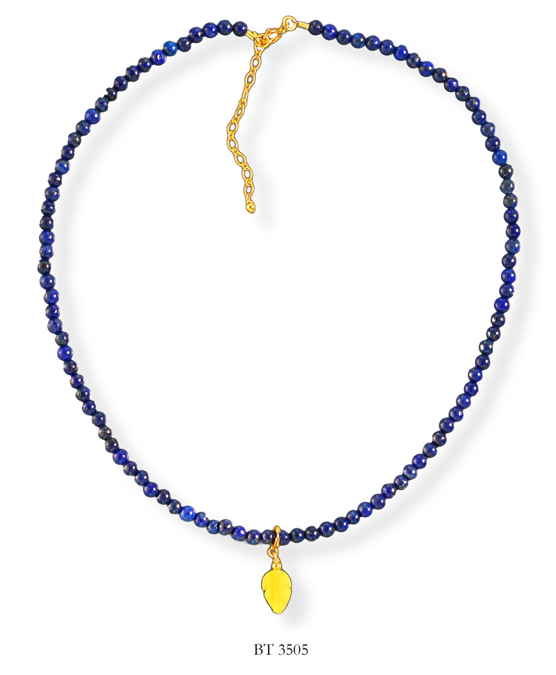 Lapis Charm Necklace